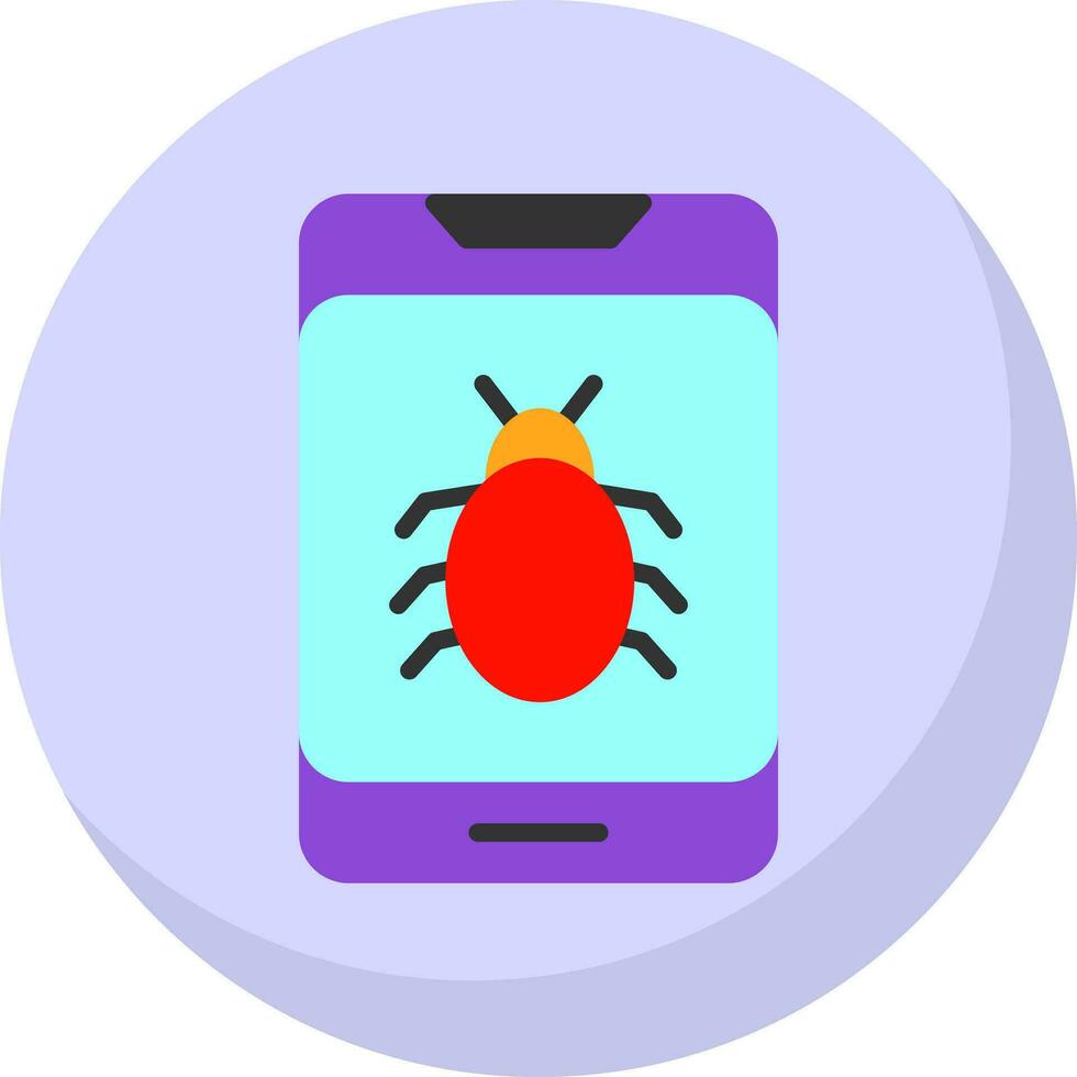 Bug-Vektor-Icon-Design vektor