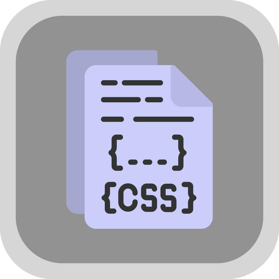 css-Datei-Vektor-Icon-Design vektor