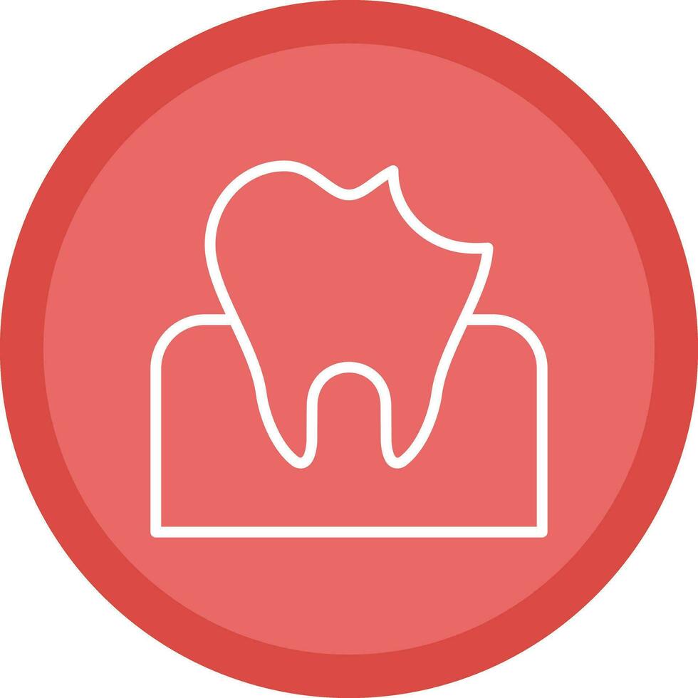 Dental Karies Vektor Symbol Design