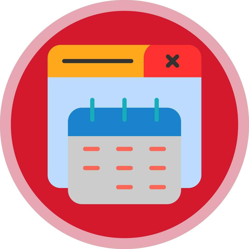 Kalender-Vektor-Icon-Design vektor