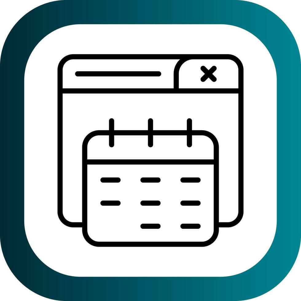 Kalender-Vektor-Icon-Design vektor