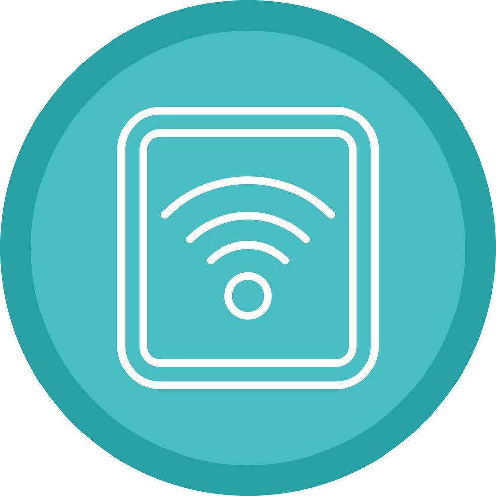 Wifi-Signal-Vektor-Icon-Design vektor