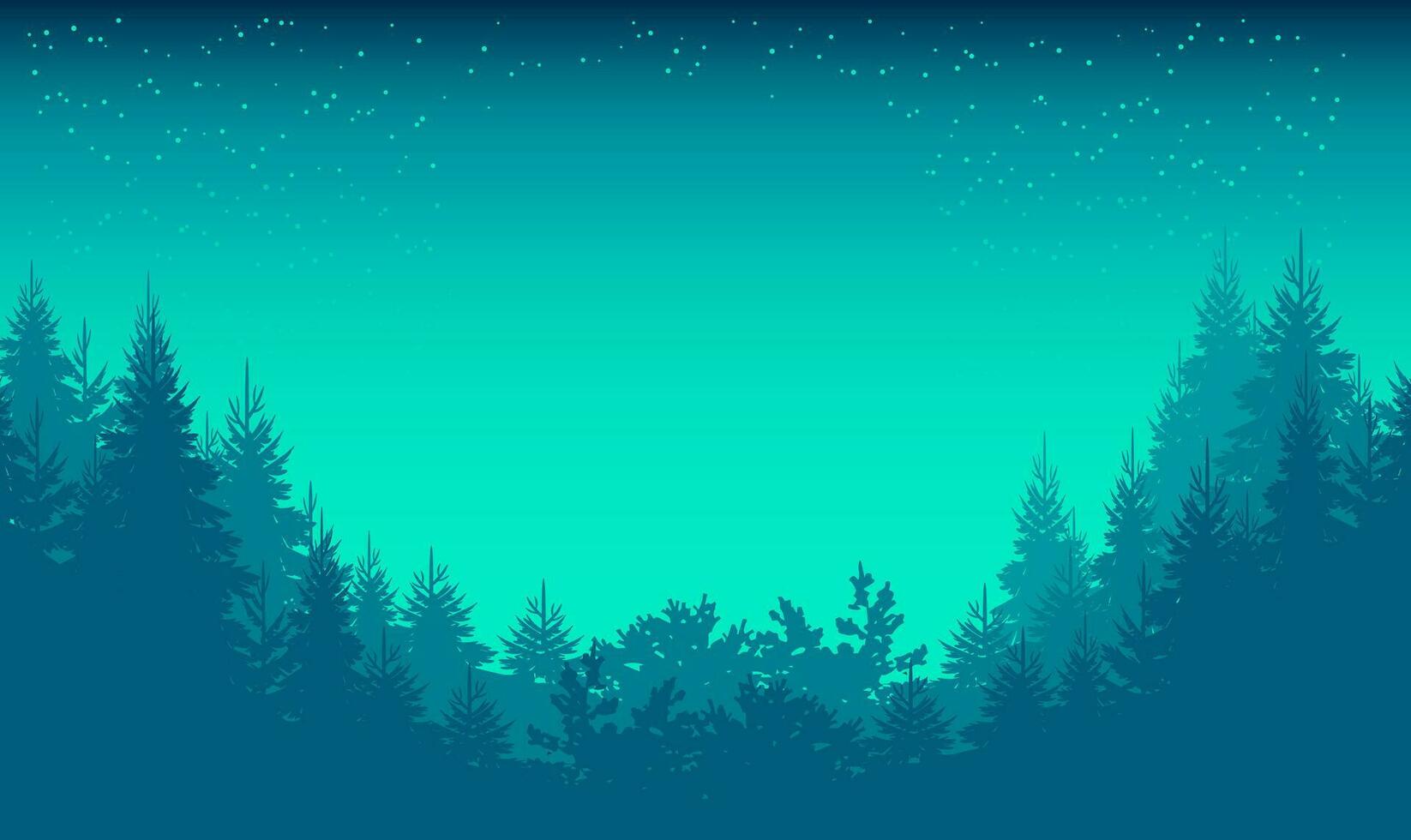 schön Landschaft. schneebedeckt Hintergrund. Schneeverwehungen. Schneefall. klar Blau Himmel. Schneesturm. Karikatur Hintergrund. Winter Jahreszeit. Wald Bäume und Berge. Design zum Webseite, Poster, Banner vektor