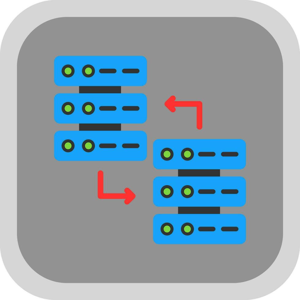 Datenbank-Vektor-Icon-Design vektor