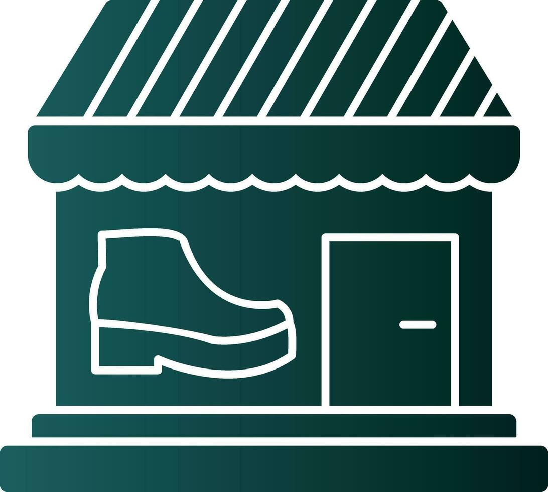 Schuhgeschäft-Vektor-Icon-Design vektor