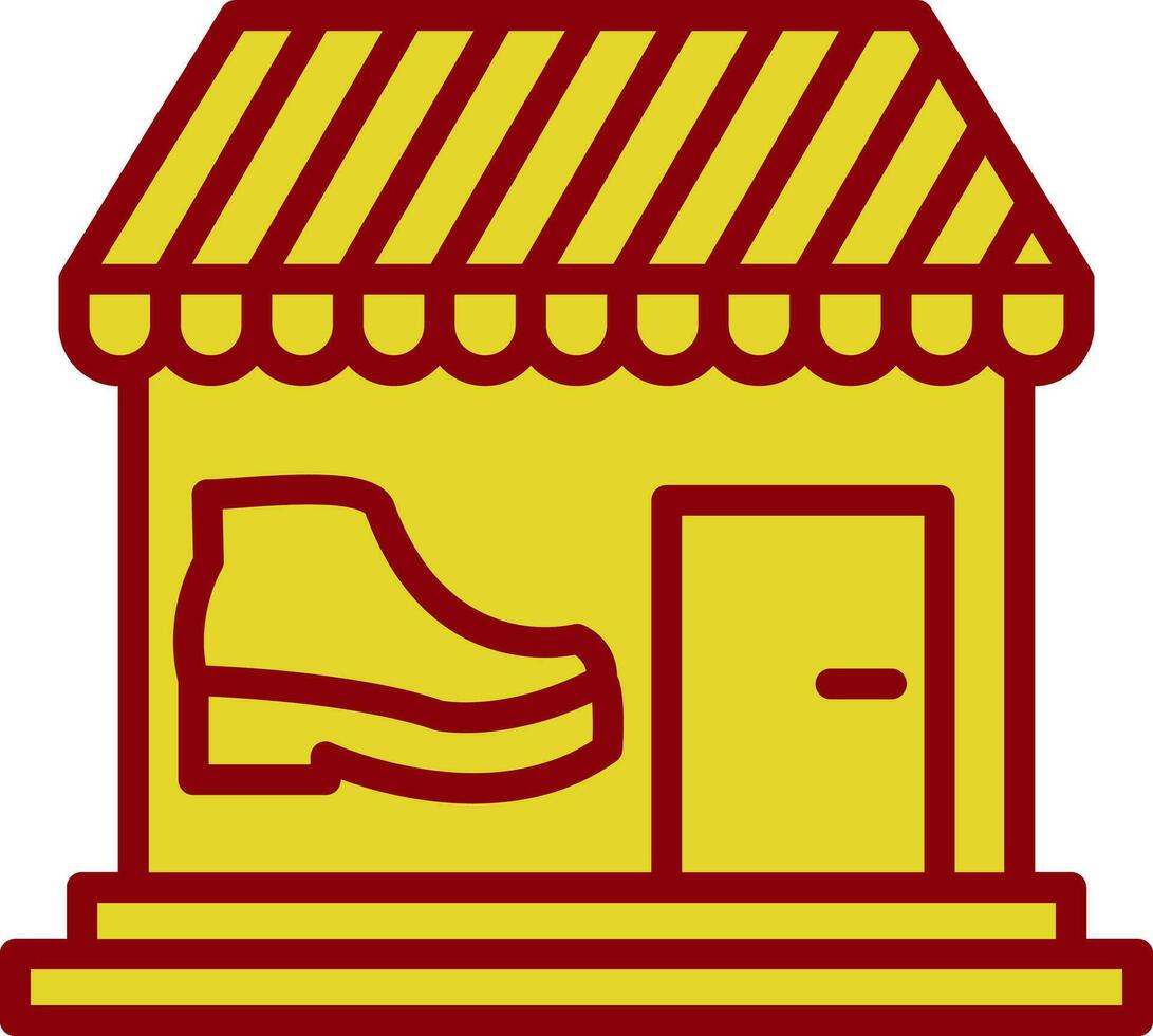 Schuhgeschäft-Vektor-Icon-Design vektor