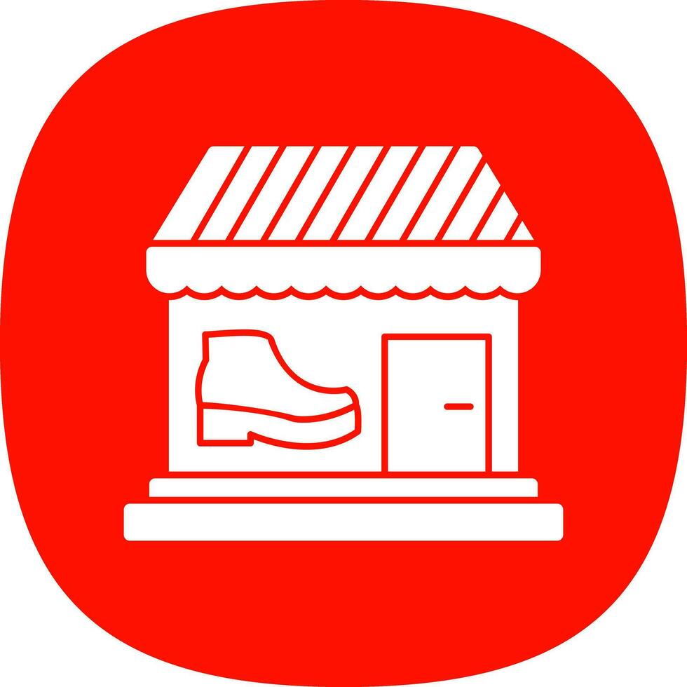 Schuhgeschäft-Vektor-Icon-Design vektor