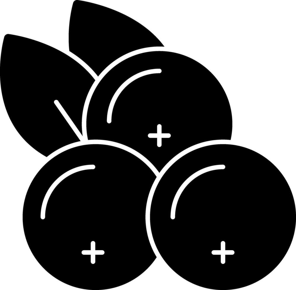 schwarze Johannisbeere Vektor Symbol Design