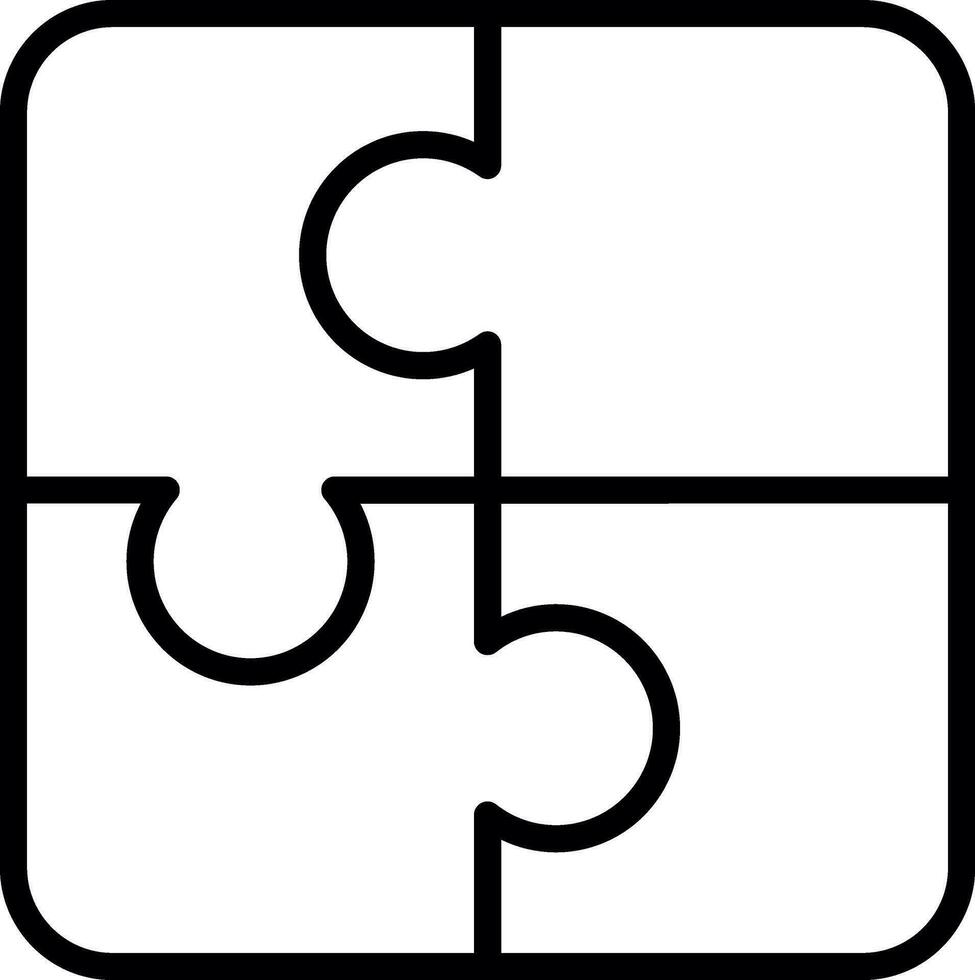 Puzzle Vektor Symbol Design