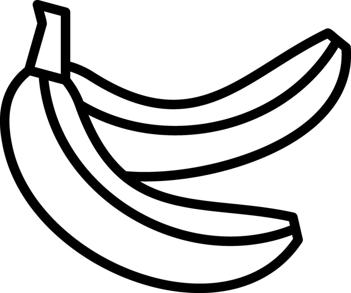 Bananen-Vektor-Icon-Design vektor