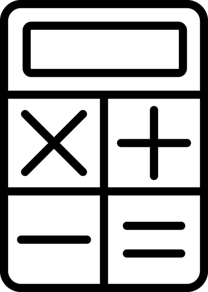 Taschenrechner Vektor Symbol Design