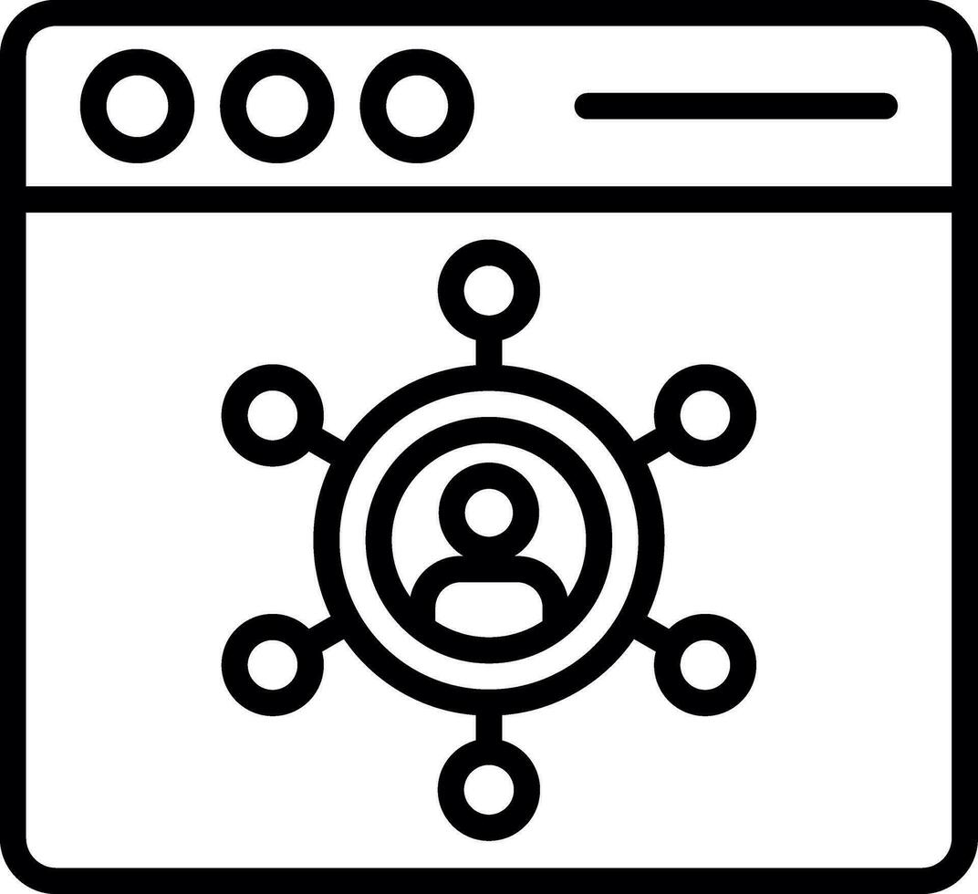 Sozial Medien Vektor Symbol Design