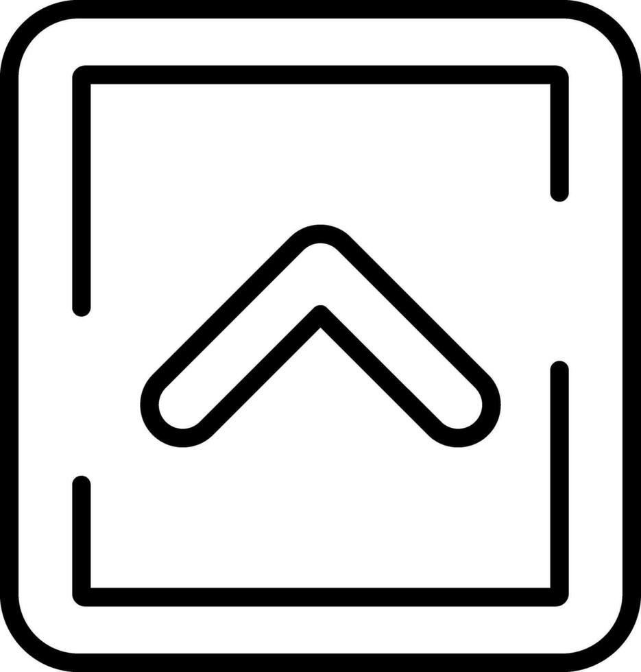 oben Pfeil Vektor Symbol Design