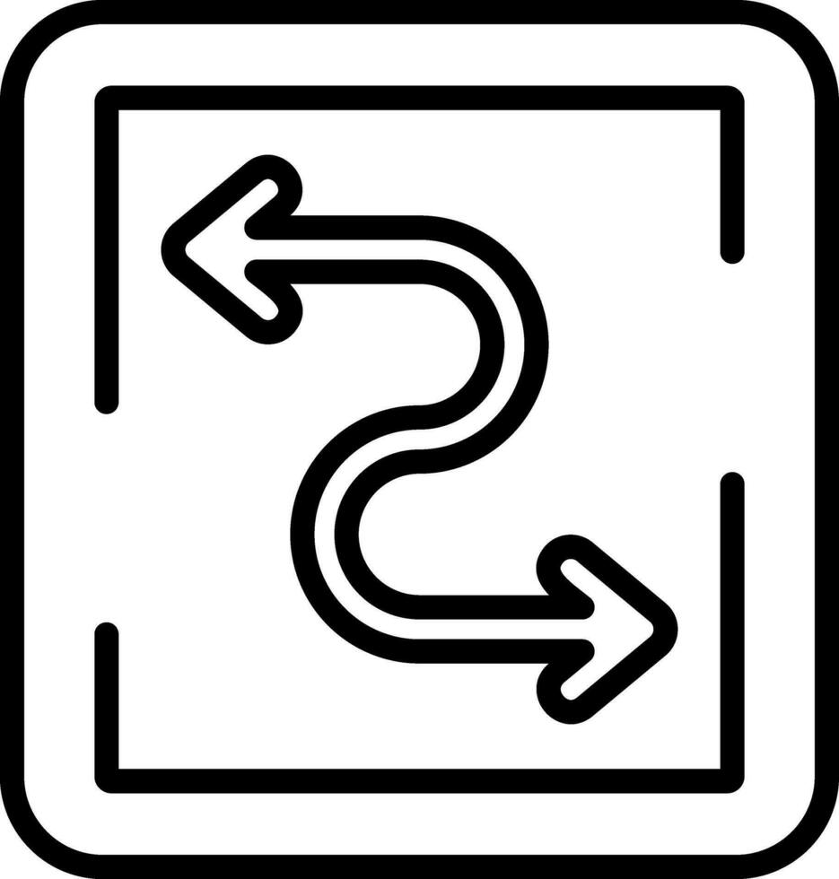 sicksack- vektor ikon design