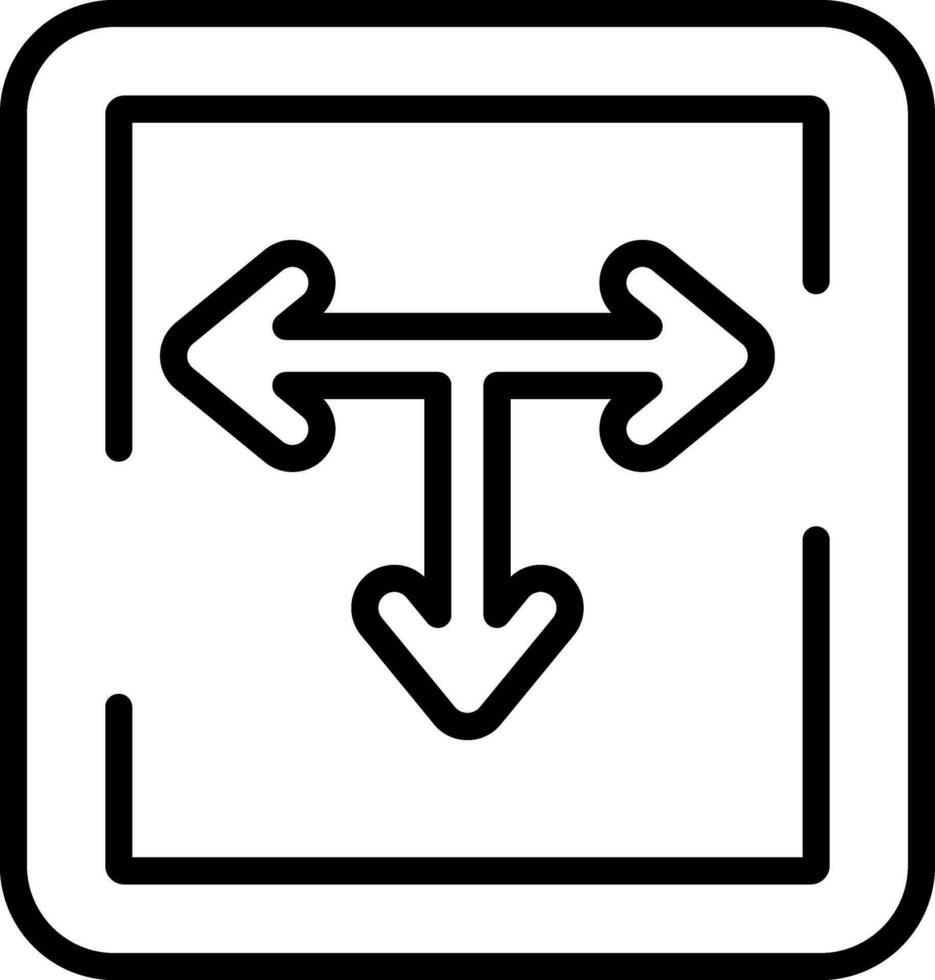 t Kreuzung Vektor Symbol Design