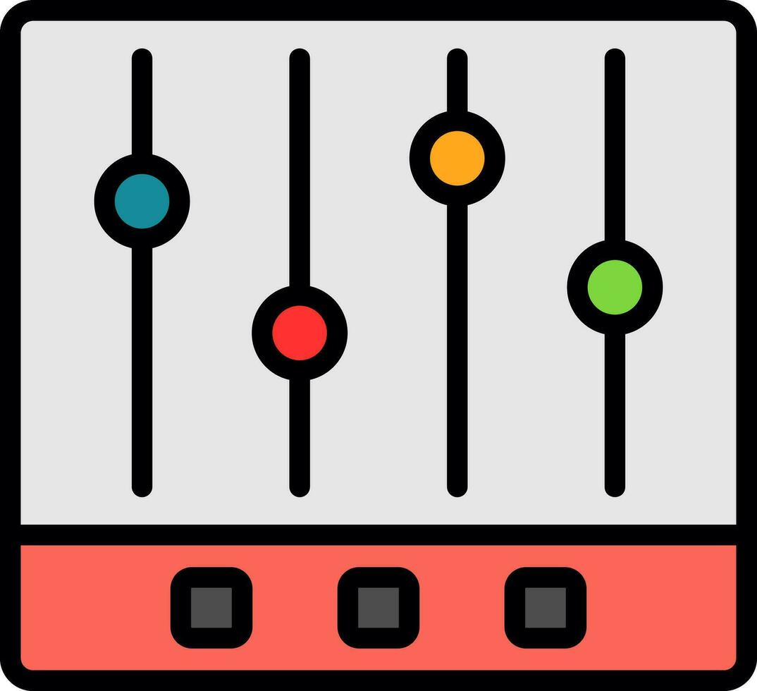 Musik- Equalizer Vektor Symbol Design