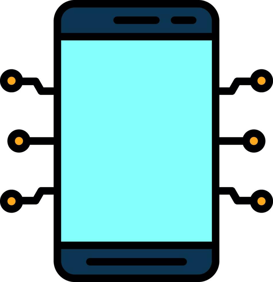 Handy, Mobiltelefon Technologie Vektor Symbol Design