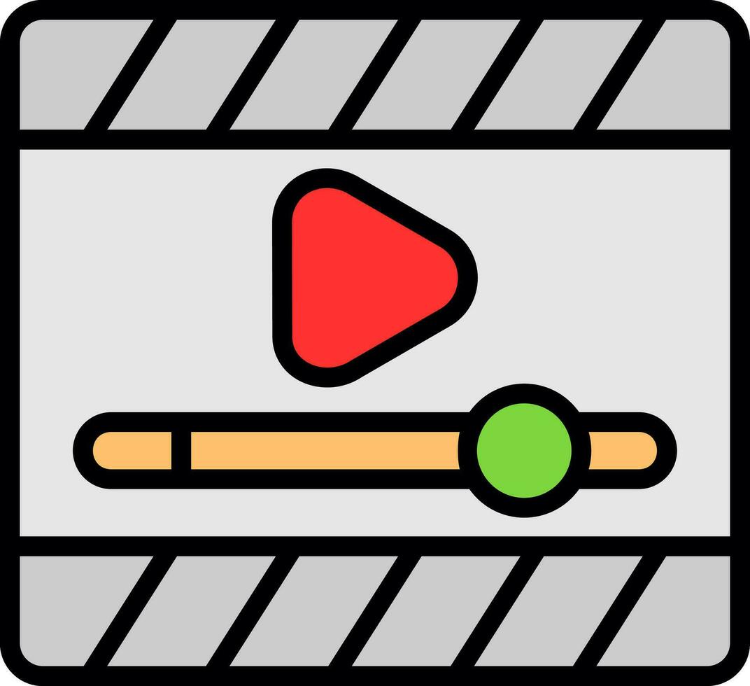 Video Spieler Vektor Symbol Design