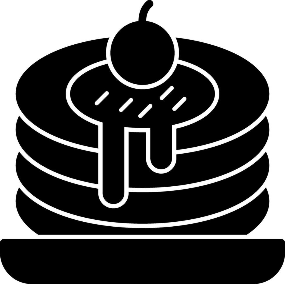 Pfannkuchen-Vektor-Icon-Design vektor