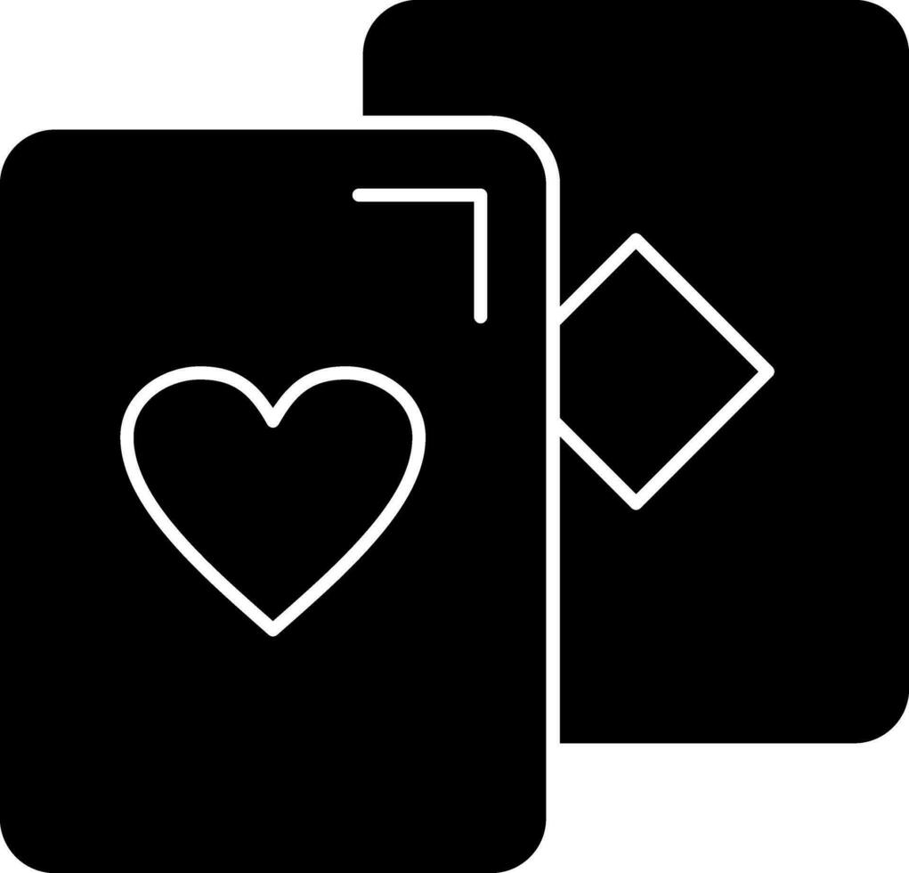 kort spel vektor ikon design