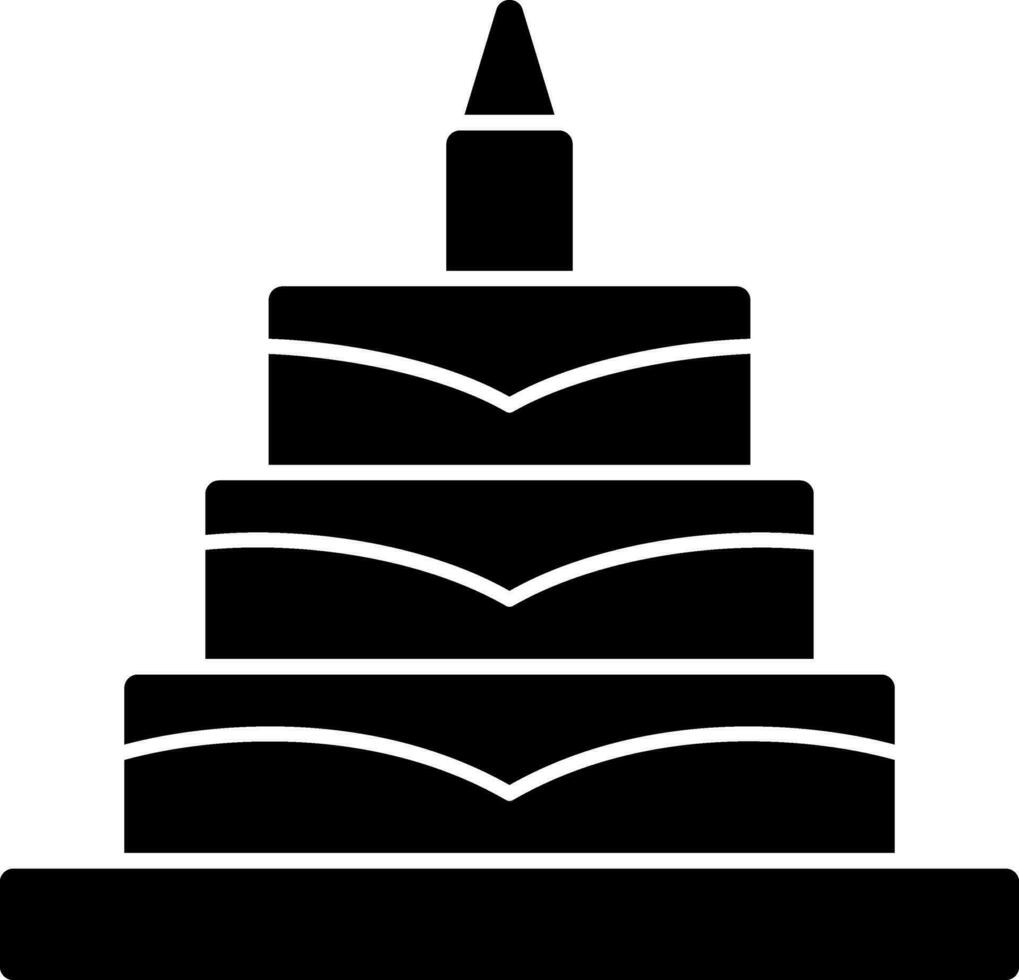 Geburtstag Kuchen Vektor Symbol Design