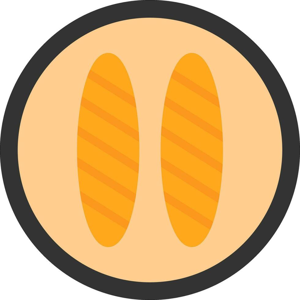 Baguette-Vektor-Icon-Design vektor