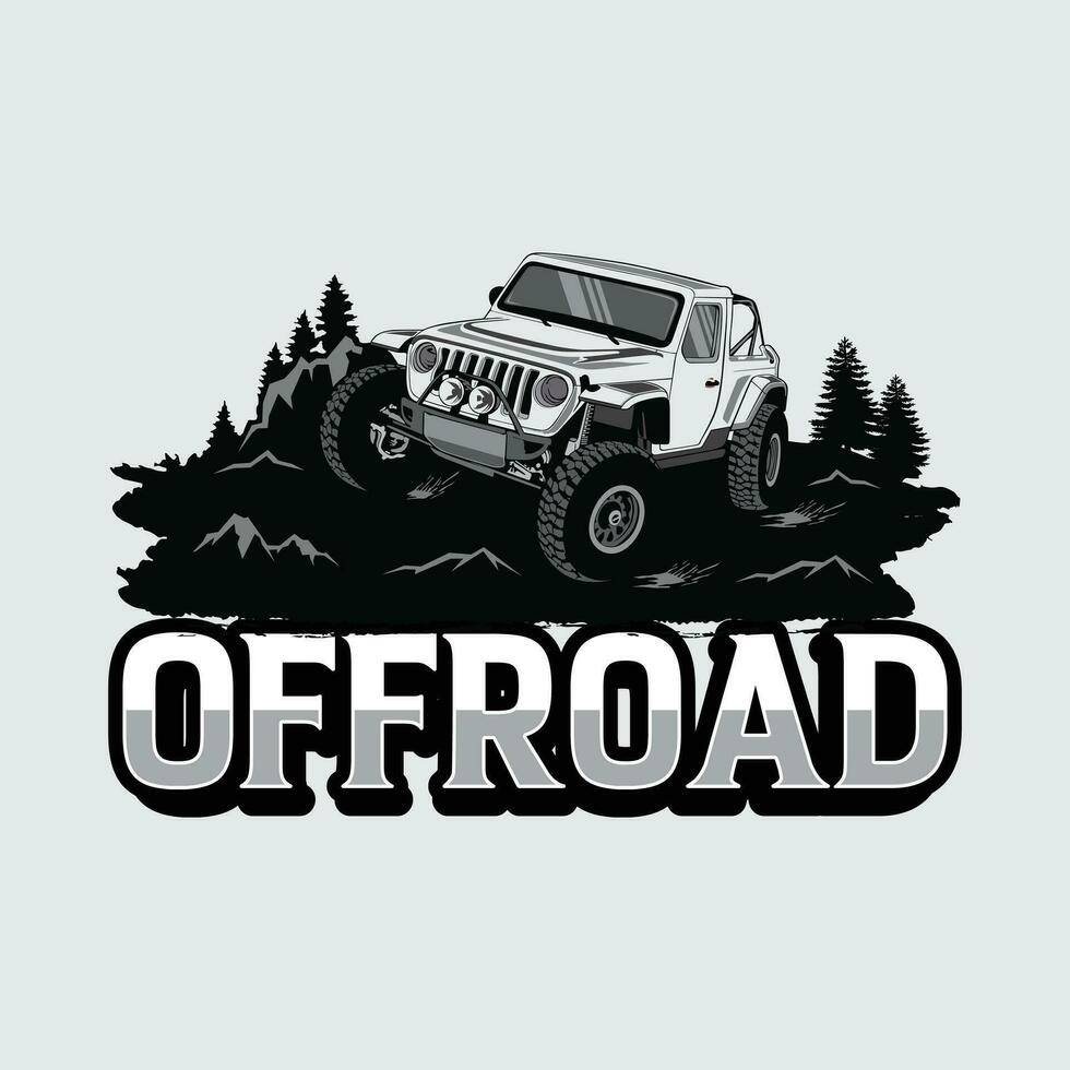 Auto Offroad 4x4 suv Trophäe LKW Lizenzgebühren kostenlos Vektor Bild