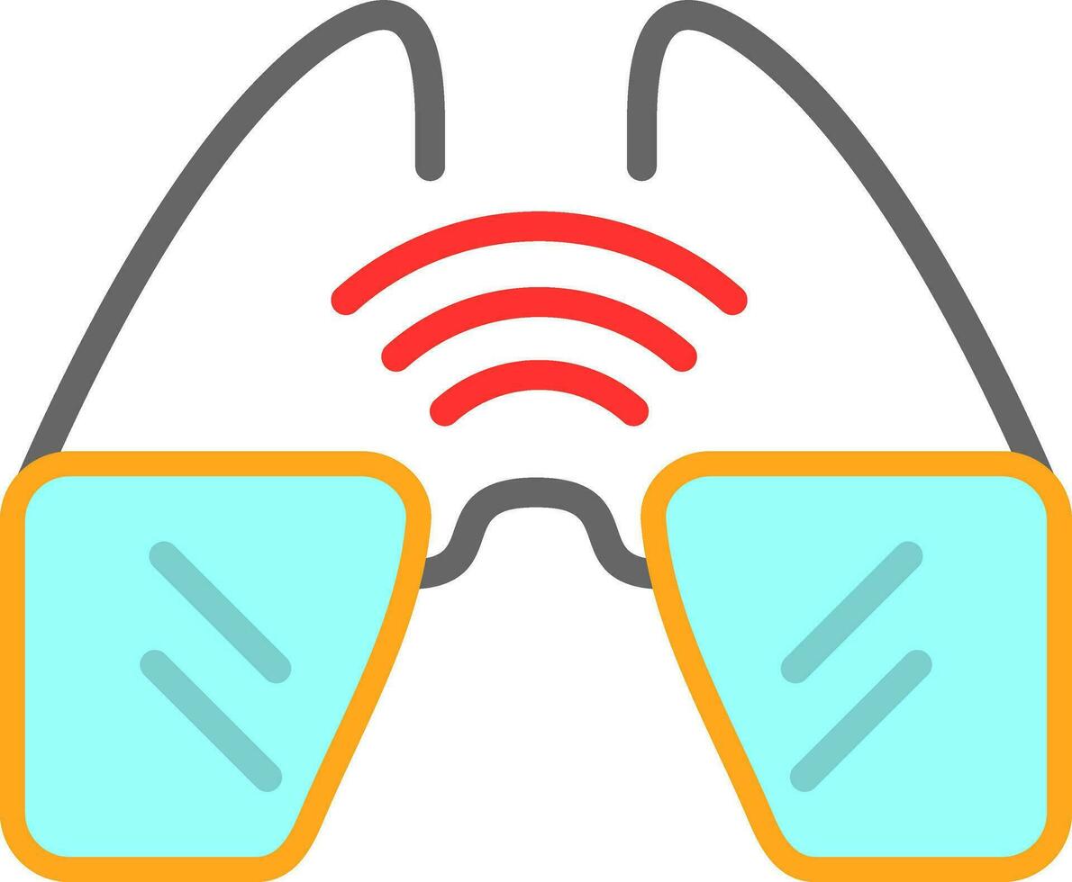 smart glasögon vektor ikon design