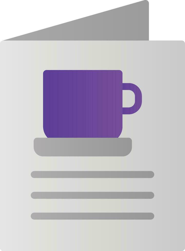 Kaffee-Menü-Vektor-Icon-Design vektor