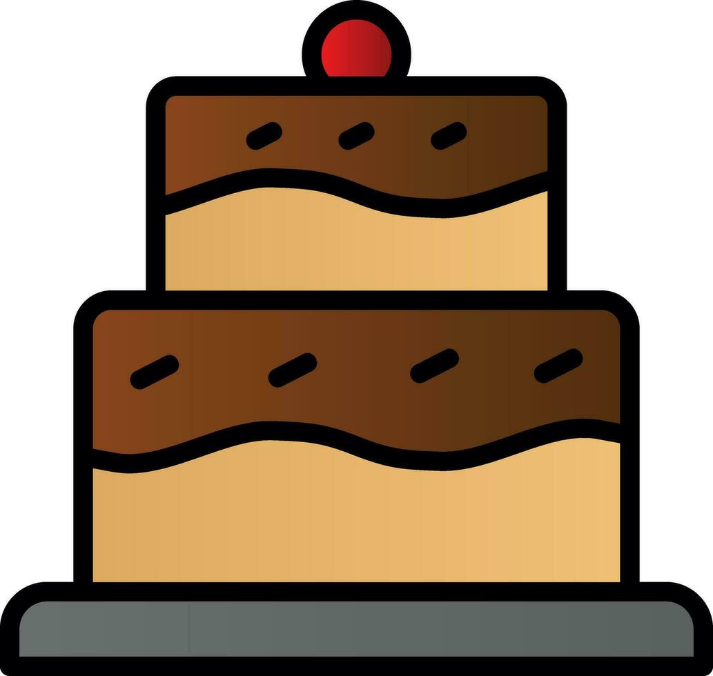 Geburtstag Kuchen Vektor Symbol Design