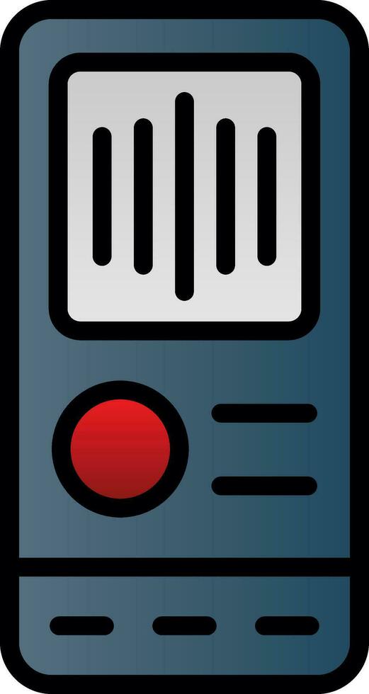 Stimme Recorder Vektor Symbol Design