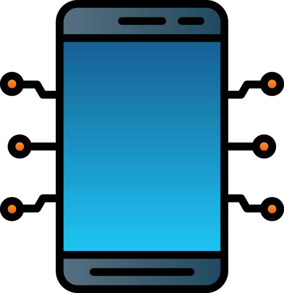 Handy, Mobiltelefon Technologie Vektor Symbol Design