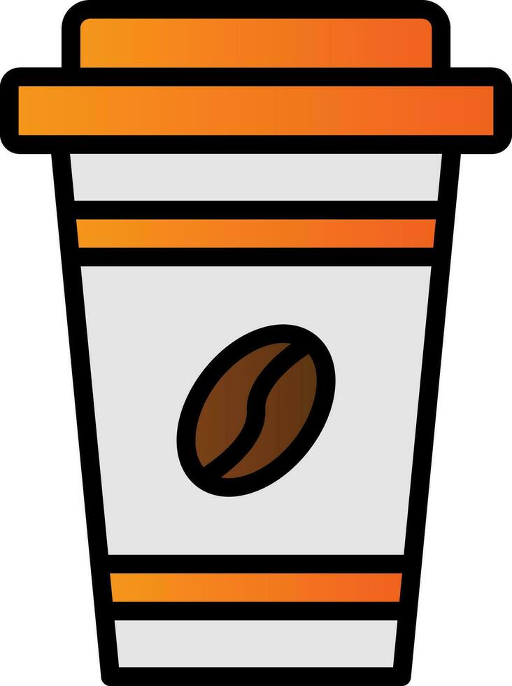 Kaffee-Vektor-Icon-Design vektor