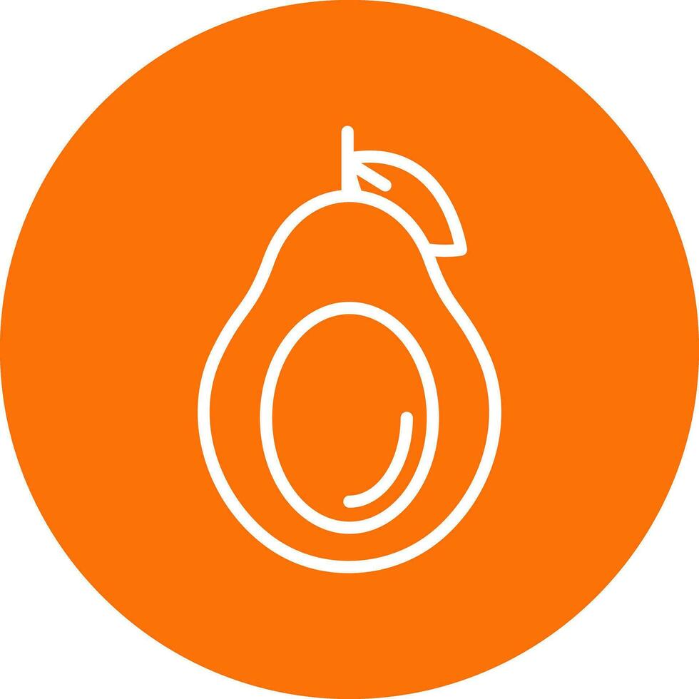 Avocado-Vektor-Icon-Design vektor