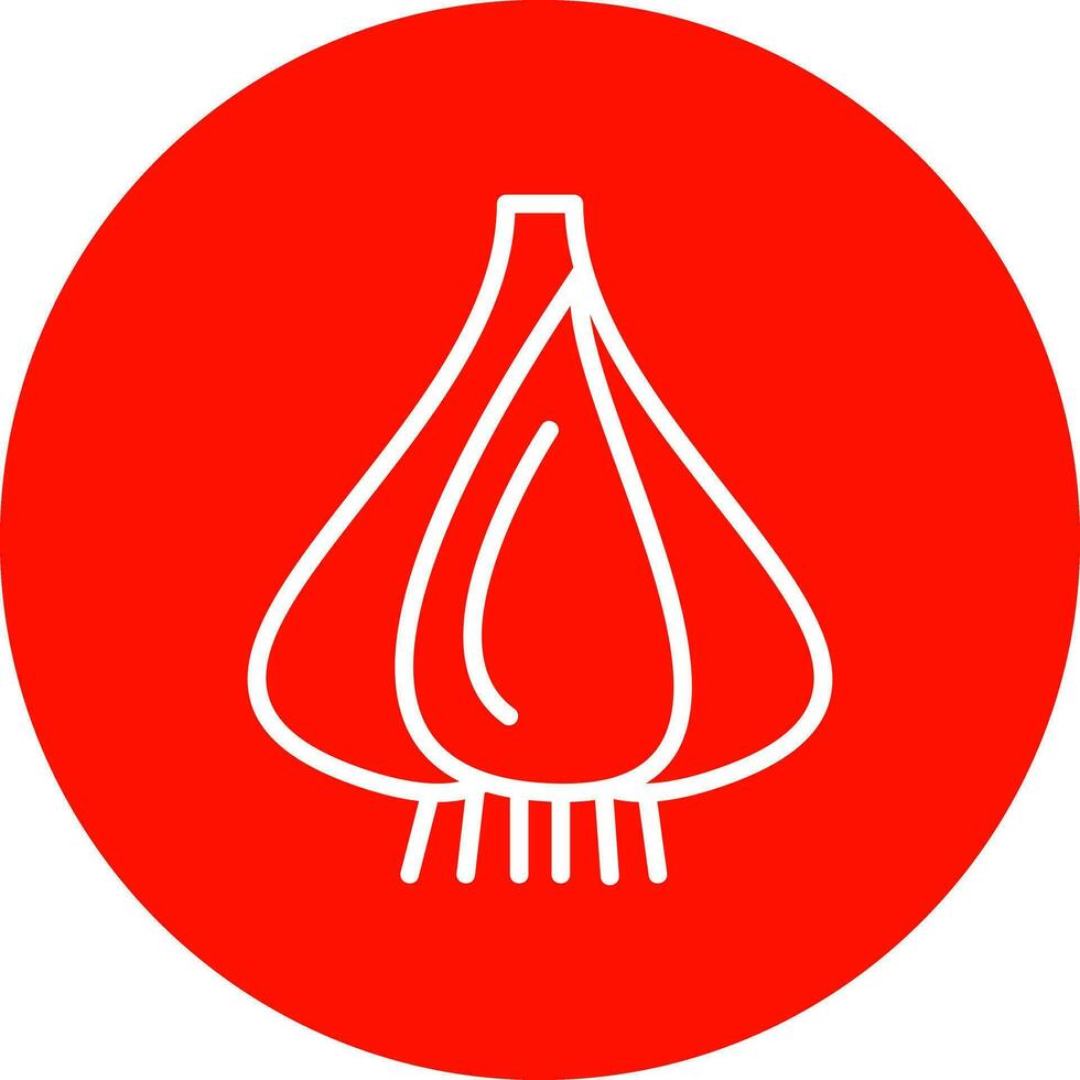 Knoblauch-Vektor-Icon-Design vektor