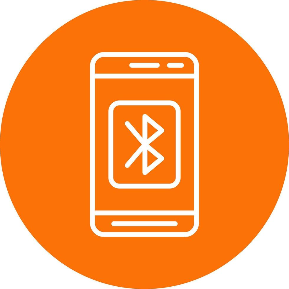 Handy, Mobiltelefon Bluetooth Vektor Symbol Design