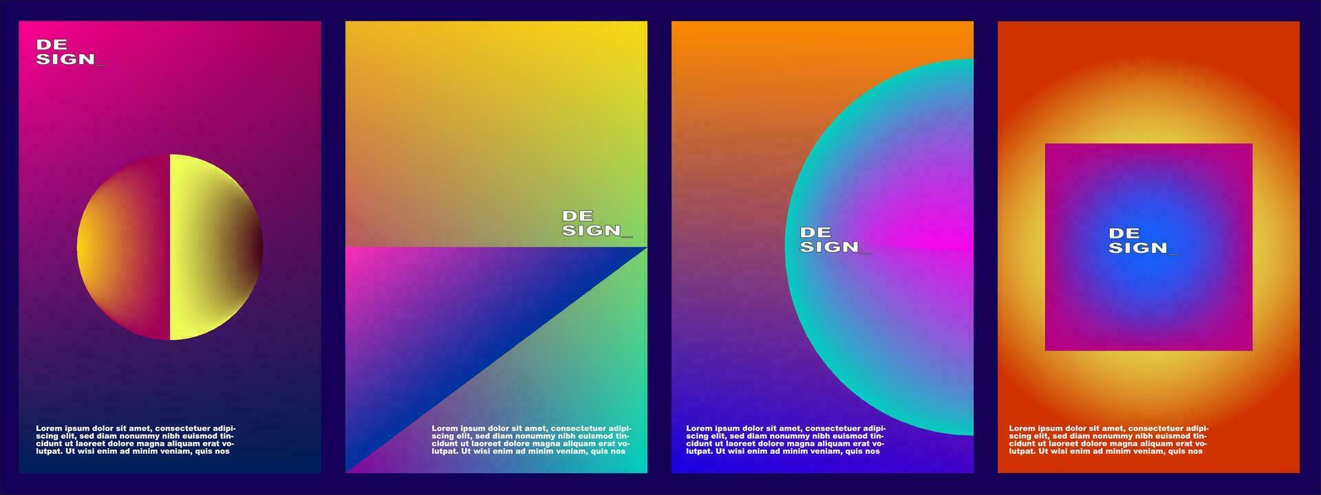 abstrakt bunt Hintergrund mit Gradient, zum Banner, Poster, Vorlage, Flyer, Broschüre, Design, Karte, usw vektor