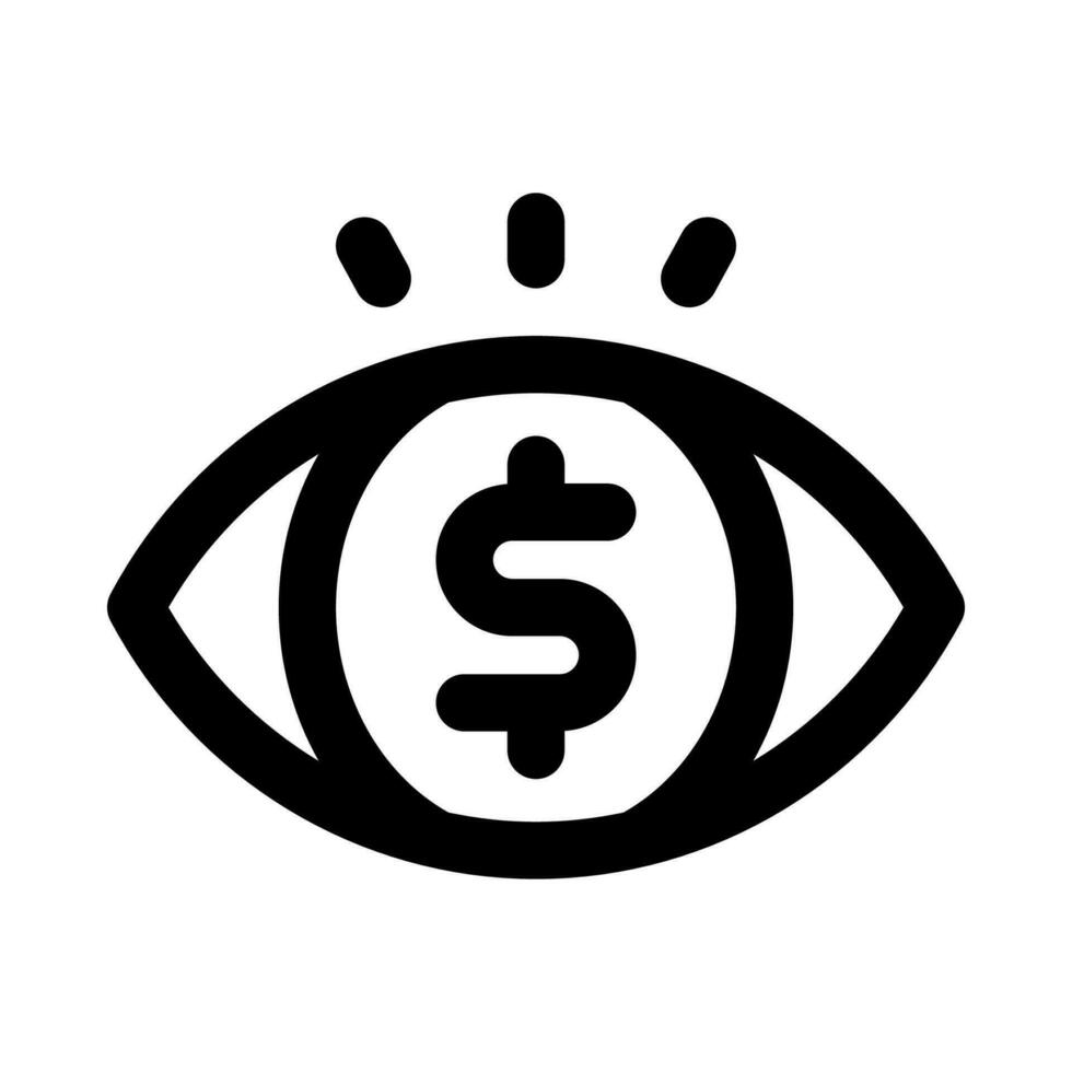 Vision-Symbol für Ihre Website, Ihr Handy, Ihre Präsentation und Ihr Logo-Design. vektor