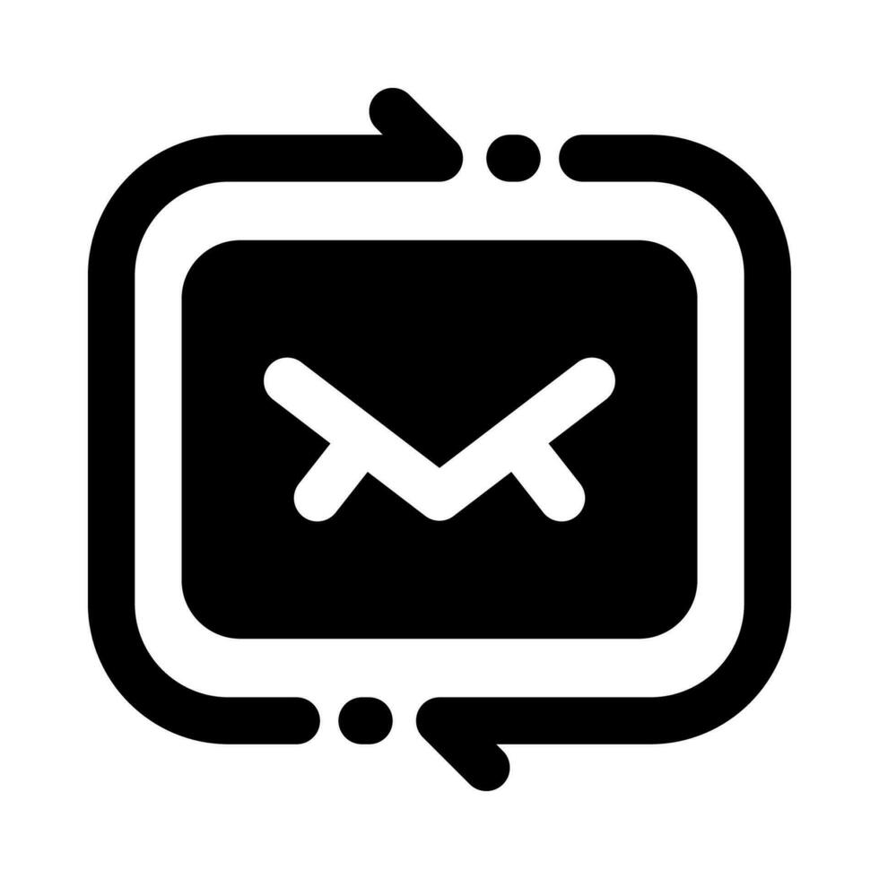 Rückkehr Email Symbol zum Ihre Webseite, Handy, Mobiltelefon, Präsentation, und Logo Design. vektor