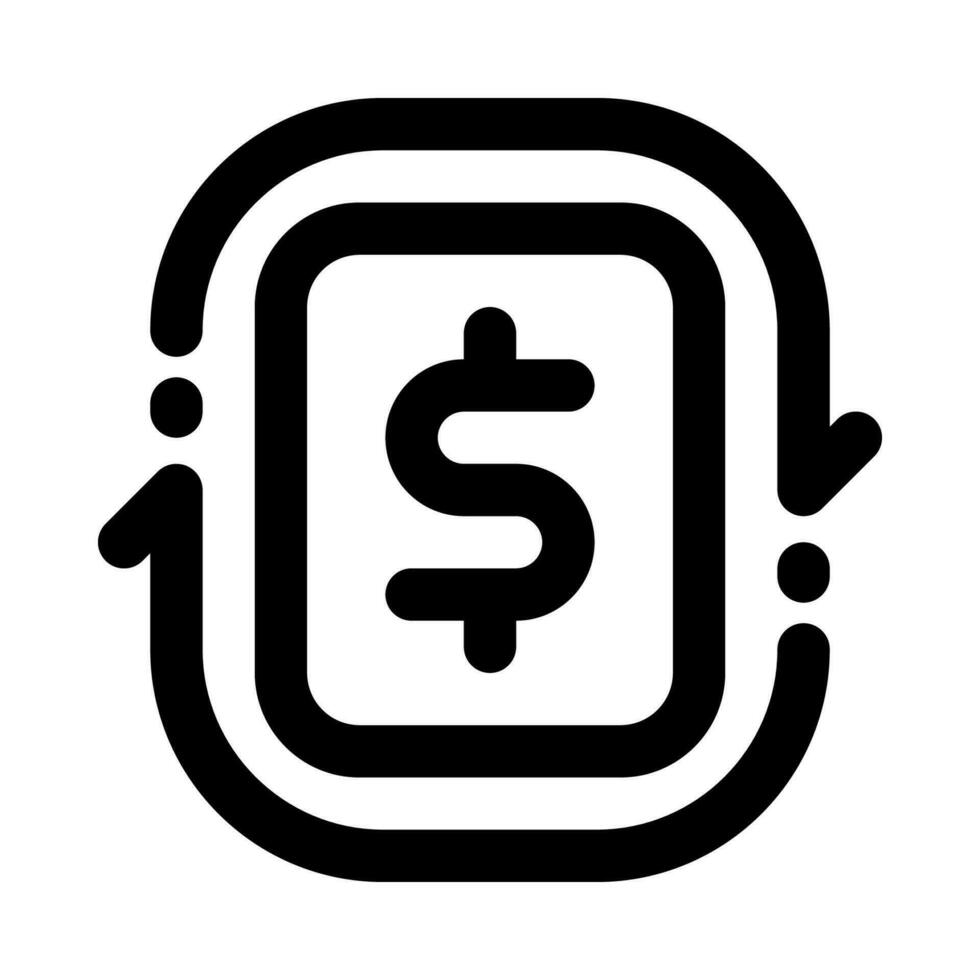 Rückkehr auf Investition Symbol zum Ihre Webseite, Handy, Mobiltelefon, Präsentation, und Logo Design. vektor