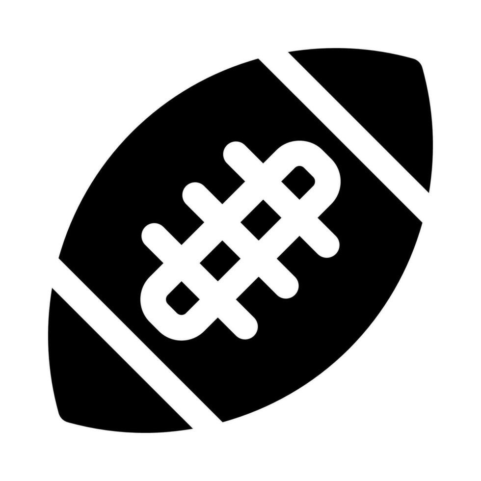 Rugby Ball Symbol zum Ihre Webseite, Handy, Mobiltelefon, Präsentation, und Logo Design. vektor