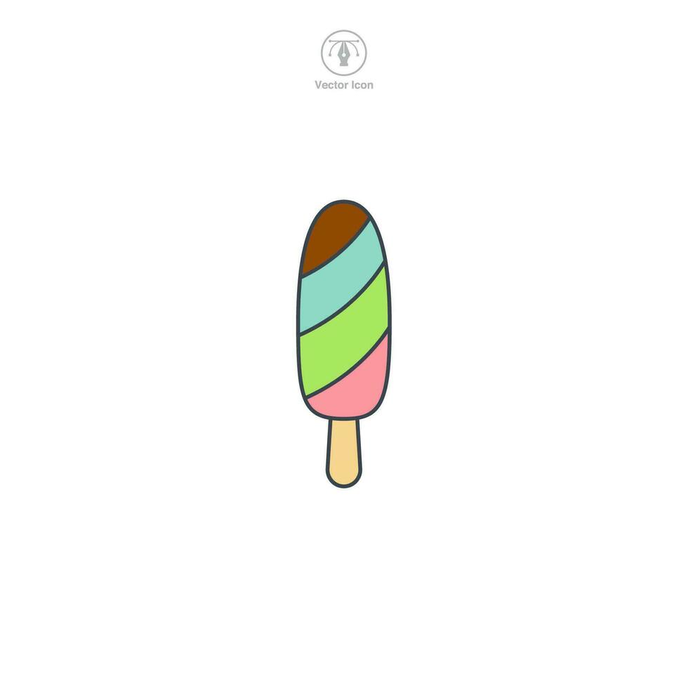 Eis Pop Symbol Symbol Vektor Illustration isoliert auf Weiß Hintergrund