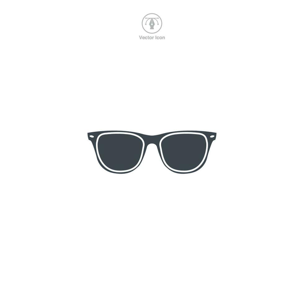 Sonnenbrille Symbol Symbol Vektor Illustration isoliert auf Weiß Hintergrund