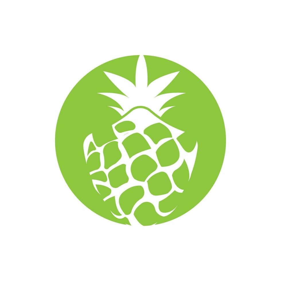 ananas logotyp design, färsk frukt vektor, plantage illustration, frukt produkt varumärke märka vektor