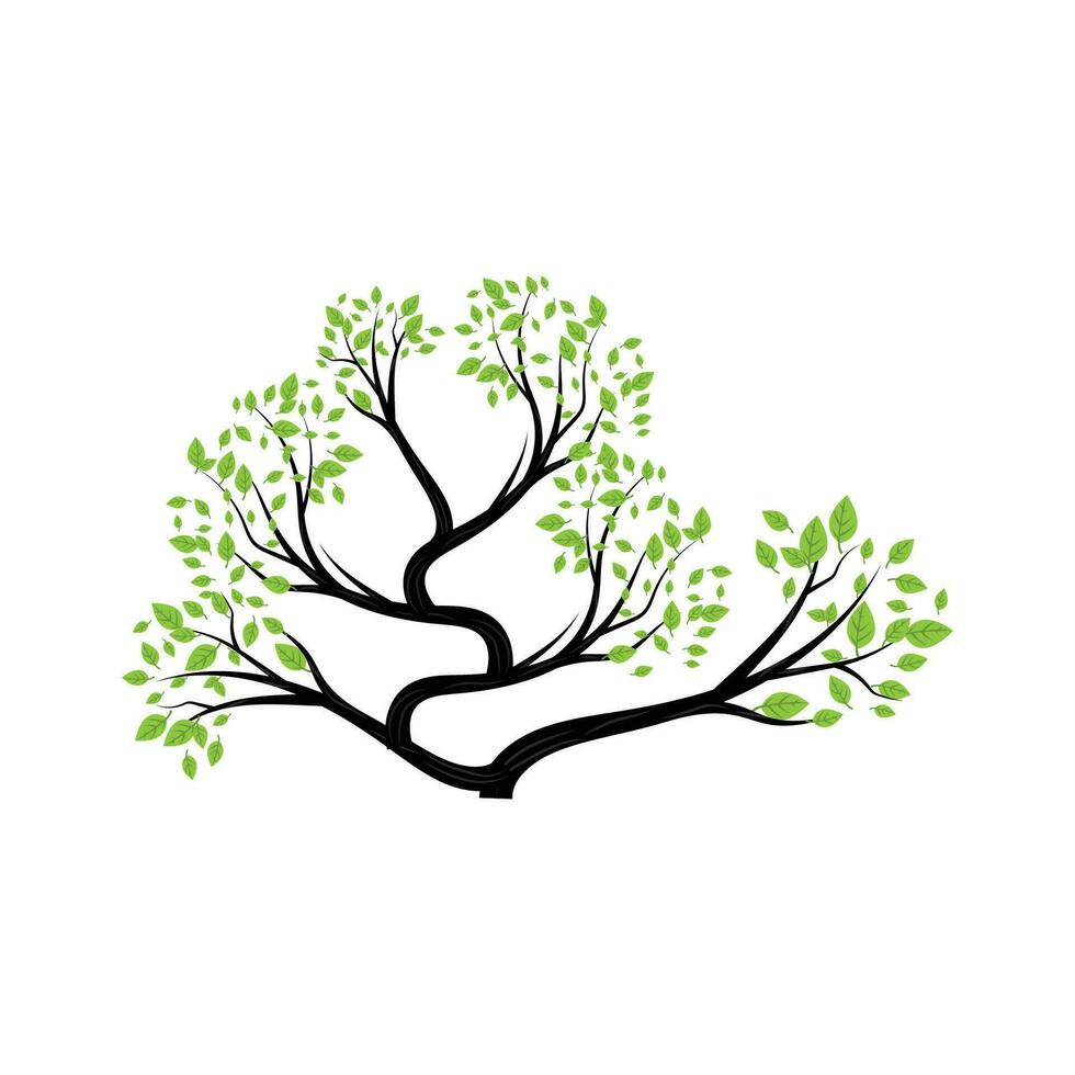 Bonsai Baum Logo. einfach minimalistisch Silhouette Design, Pflanze Vektor, Symbol Illustration Element vektor