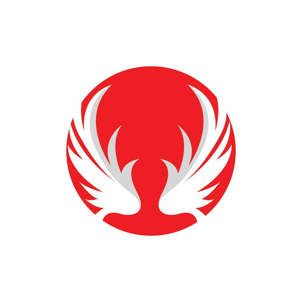 vinge logotyp design, vektor Örn falk vingar, skönhet flygande fågel, illustration symbol