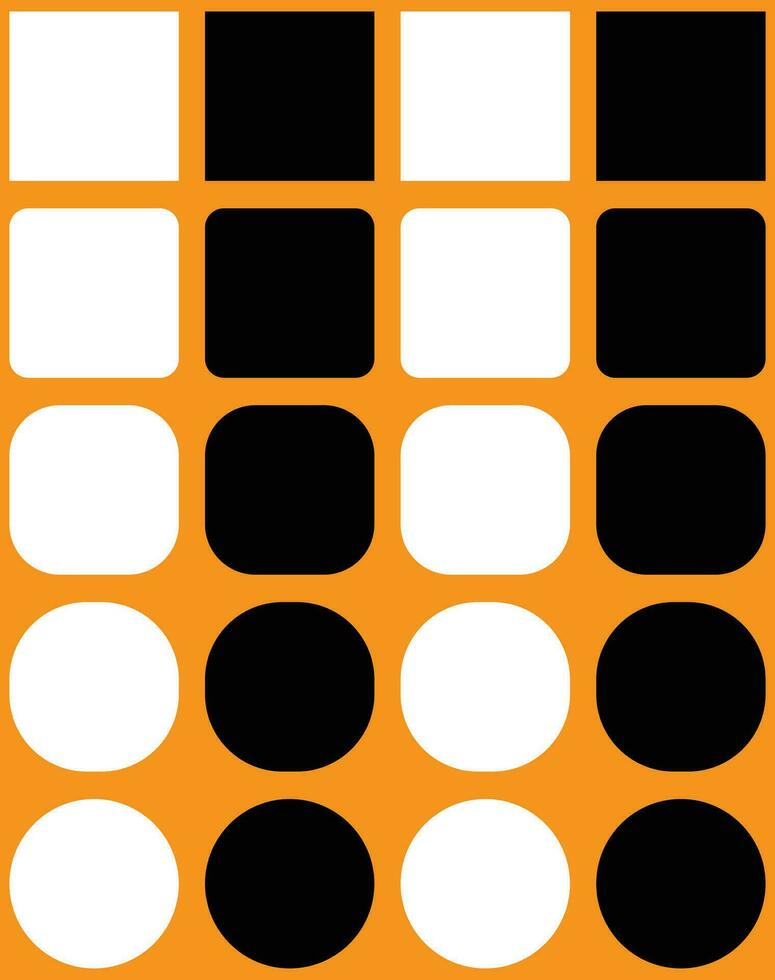 brutalism grafisk design av vektor affisch omslag layout tillverkad med vektor abstrakt element och geometrisk former, användbar för affisch konst, främre sida design, dekorativ grafik svart och orange och vit