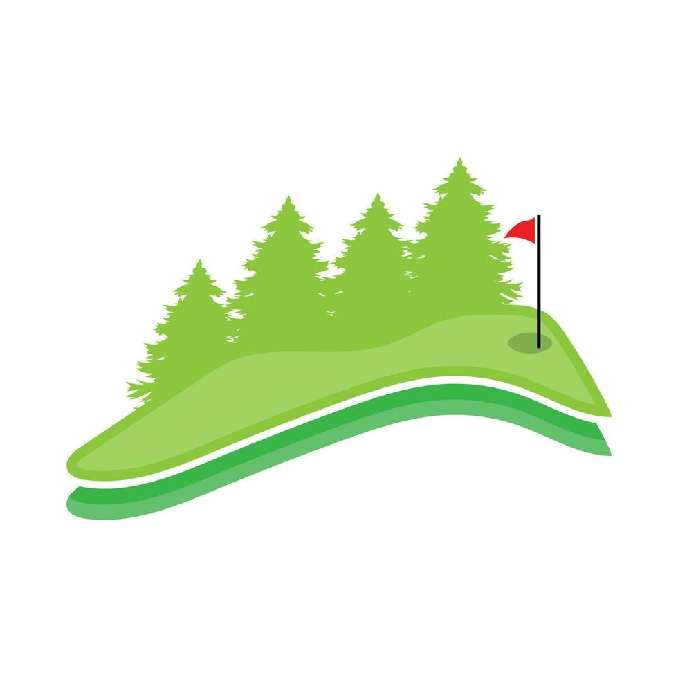 Golf Logo Design, Design Vektor Golf Ball und Golf Verein Turnier, Illustration Vorlage