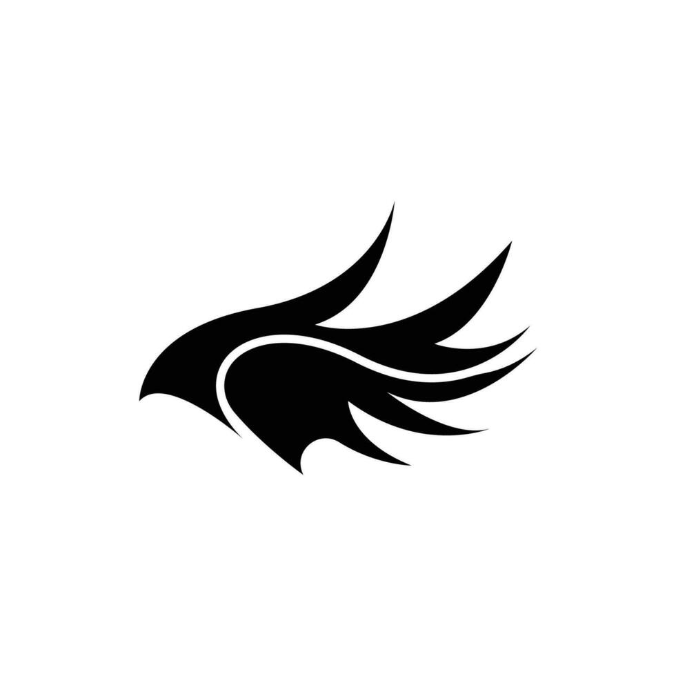 Flügel Logo Design, Vektor Adler Falke Flügel, Schönheit fliegend Vogel, Illustration Symbol