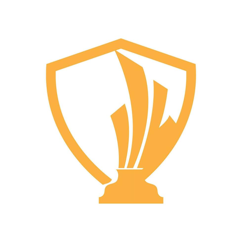 trofén logotyp, vinnande vektor för sporter turnering, kreativ och unik illustration